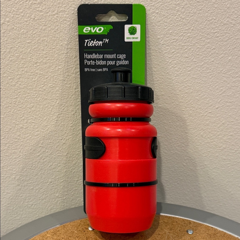 Evo Titan Youth Red Bike Handlebar Mount Bottle Cage